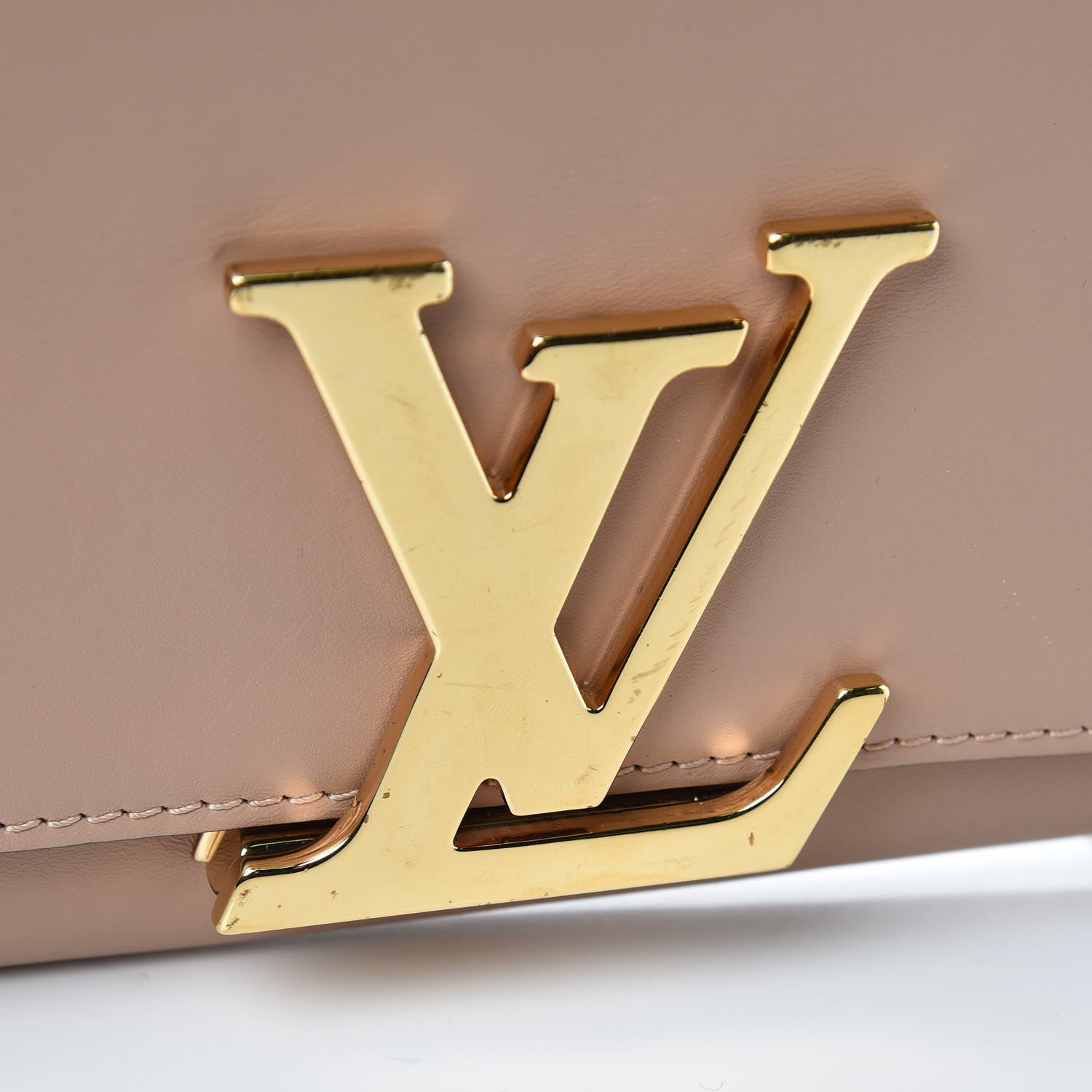 Louis Vuitton Calfskin Chain Louise MM Rose Poudre 10 of 12