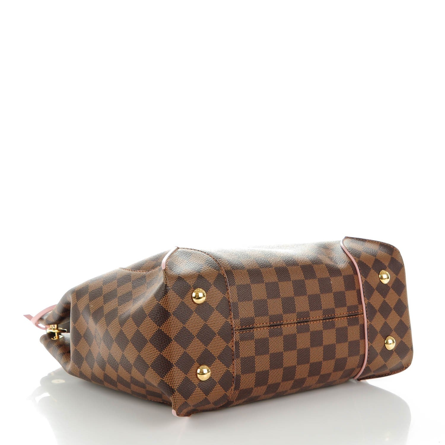 Louis Vuitton Damier Ebene Caissa Hobo Rose Ballerine 4 of 7