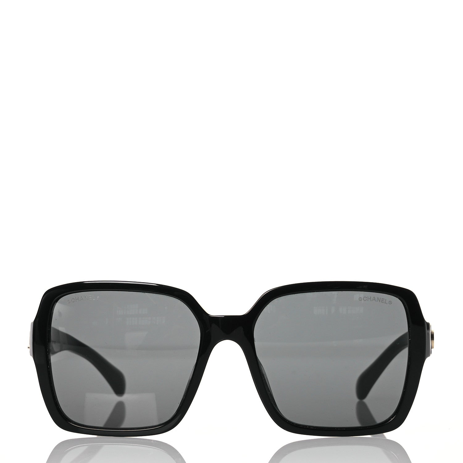 Chanel Acetate Square Sunglasses 5408-A Black 2 of 8
