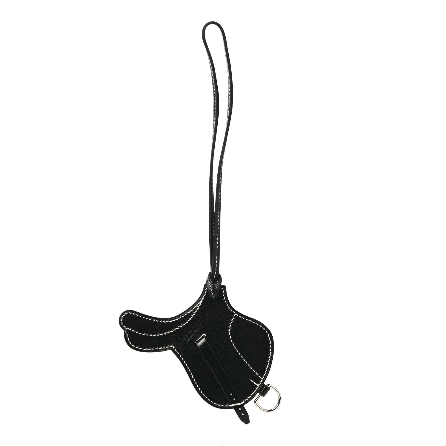 Hermes Box Paddock Selle Horse Saddle Bag Charm Black 3 of 4