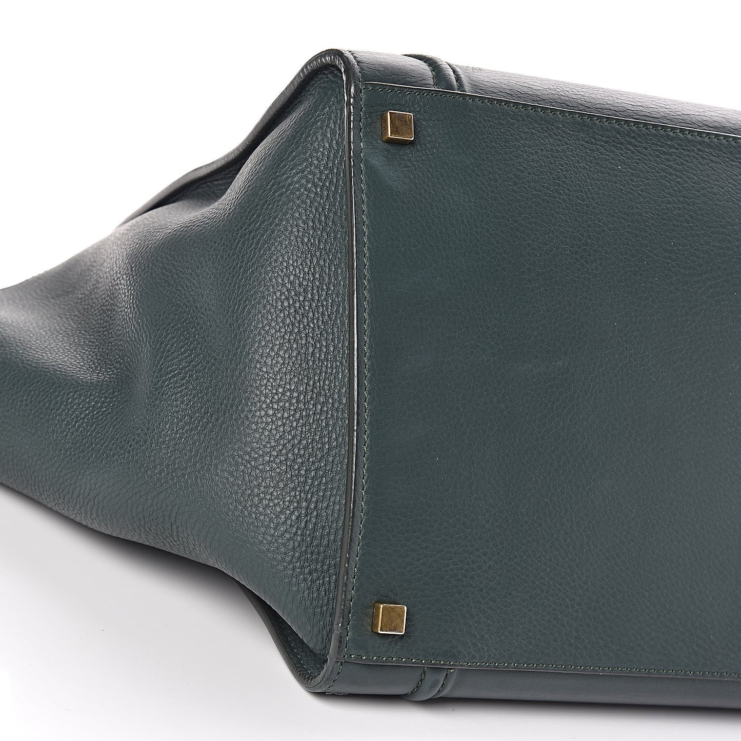 Supple Calfskin Medium Phantom Luggage Bottle Green