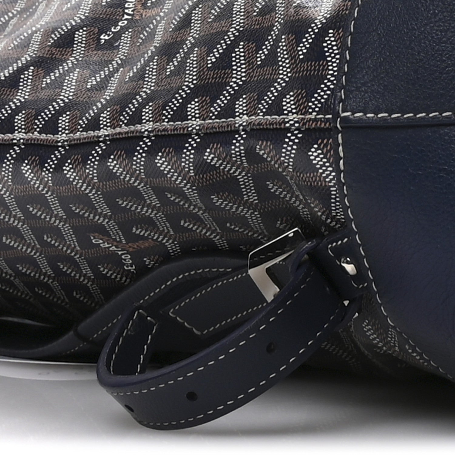 Goyard Goyardine Calfskin Cisalpin Backpack Navy Blue 8 of 10