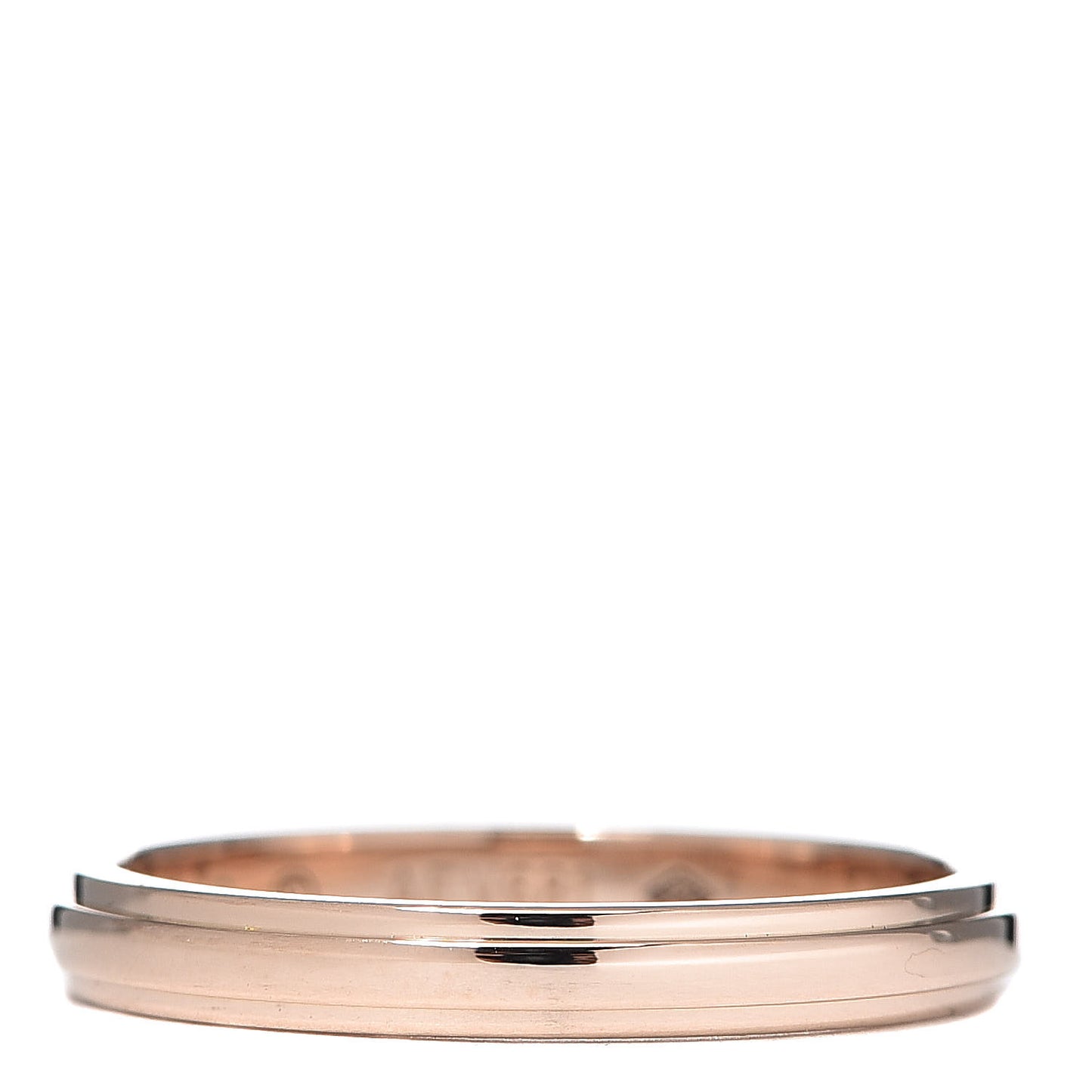 18K Pink Gold 2.5mm D'Amour Wedding Band Ring 49 4.75