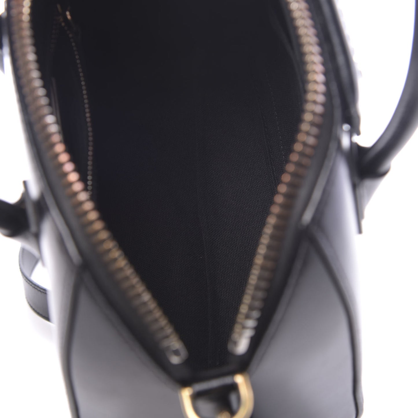 Shiny Lord Calfskin Mini Antigona Black
