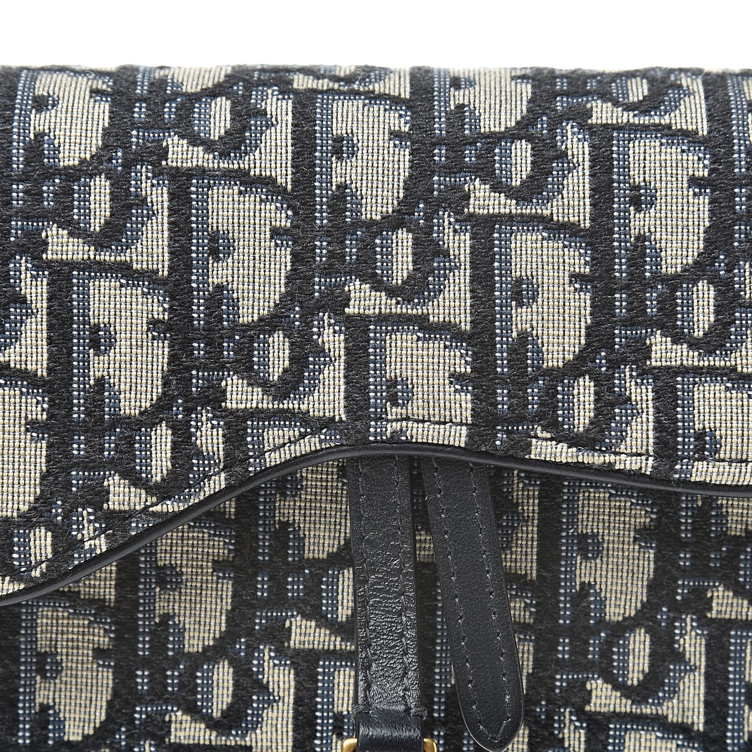 Christian Dior Oblique Saddle Belt Bag Blue 9 of 13