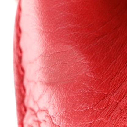 Chloe Calfskin Medium Marcie Satchel Tan Plaid Red 15 of 21