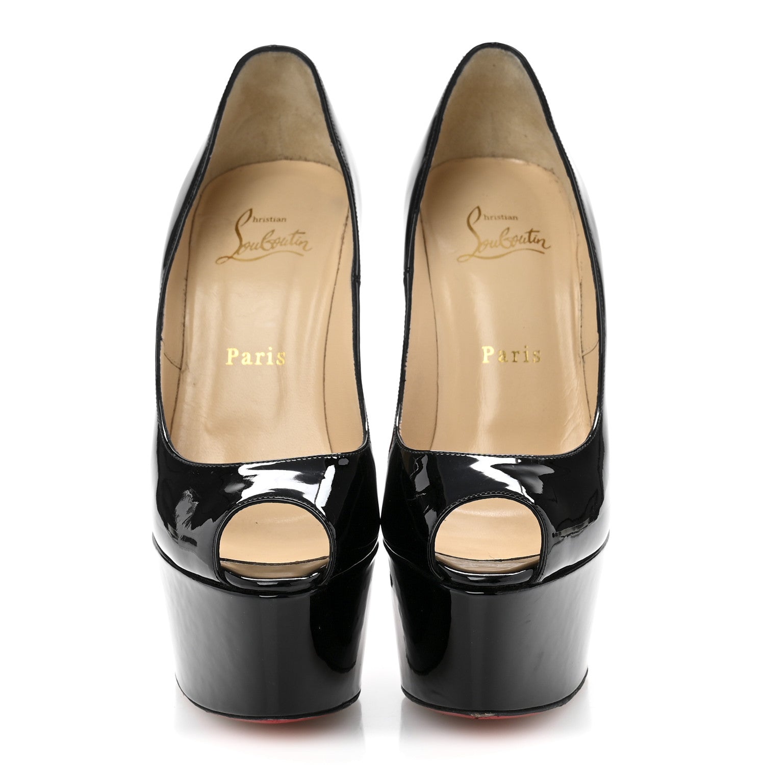 Christian Louboutin Patent Jamie 160 Pumps 37 Black 3 of 10