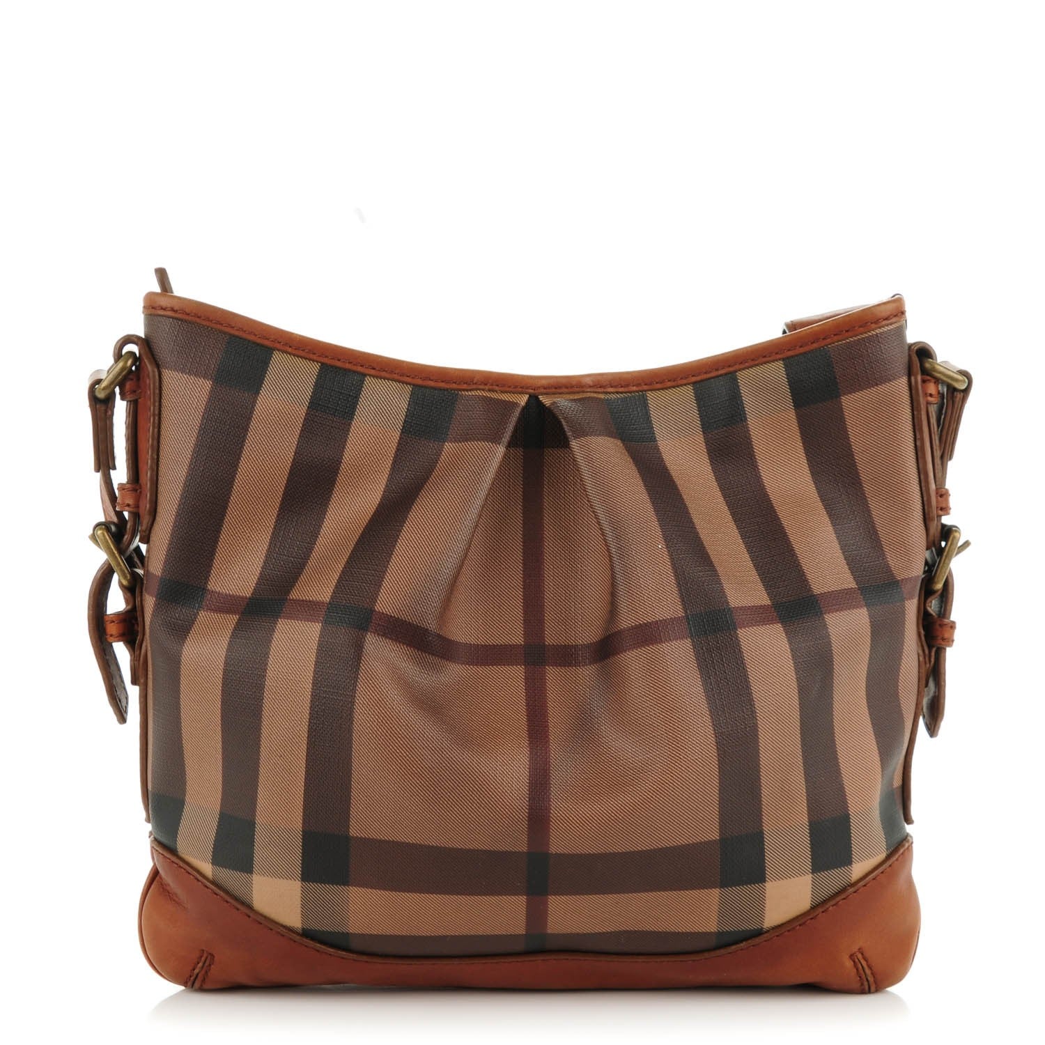Burberry Smoked Check Hartham Shoulder Bag Brown 1 of 10