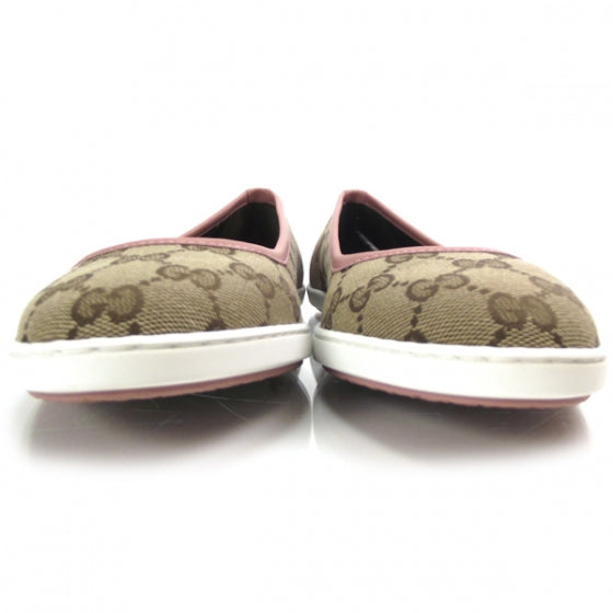 Gucci Monogram Ballet Flats 37.5 Pink 4 of 10