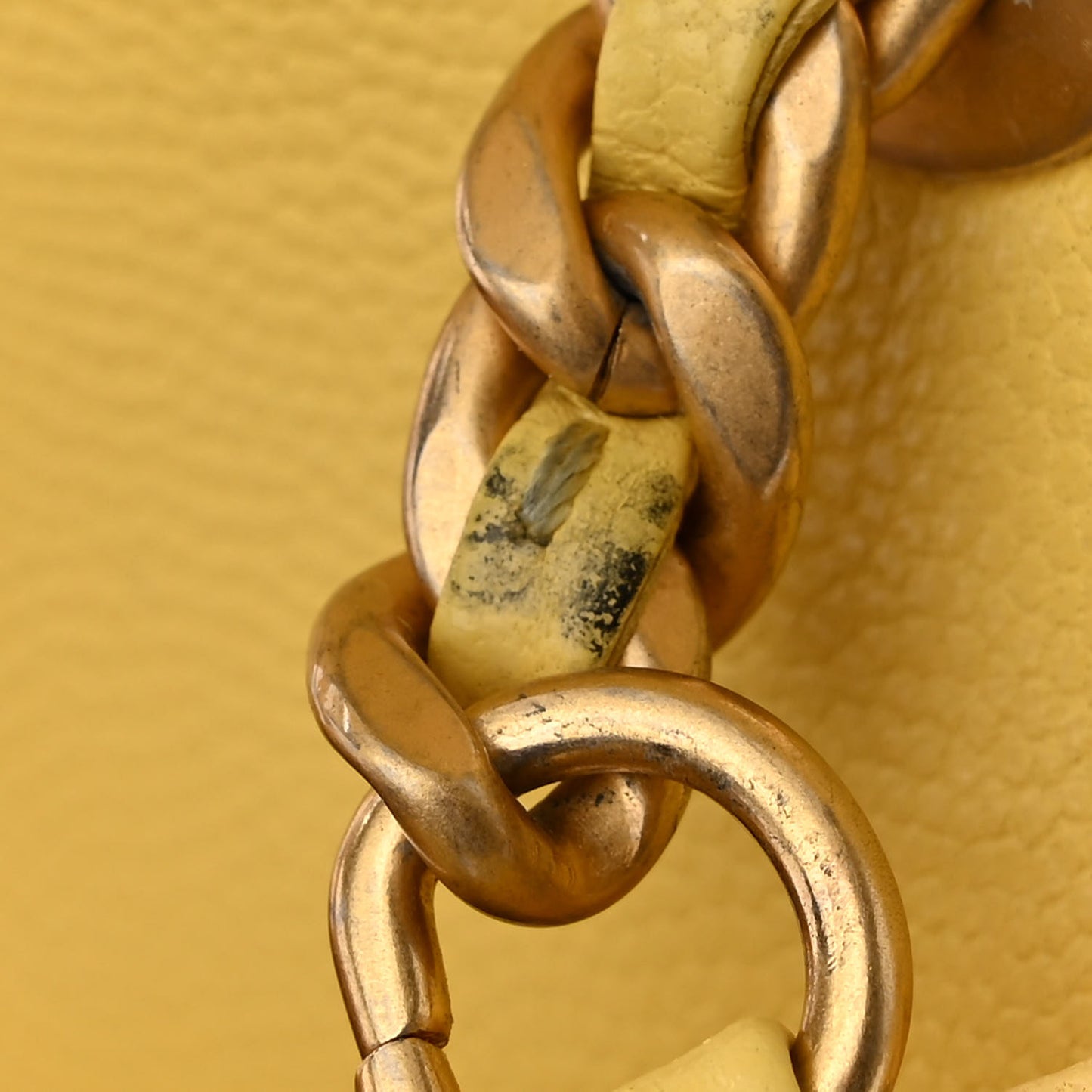Caviar Quilted Mini Sweet Classic Flap Yellow