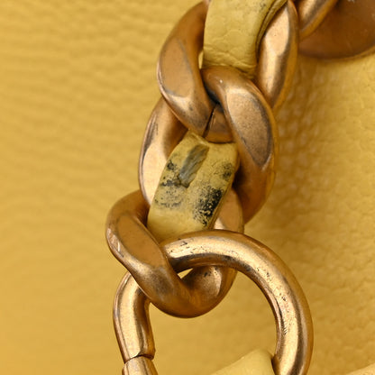 Chanel Caviar Quilted Mini Sweet Classic Flap Yellow 11 of 11