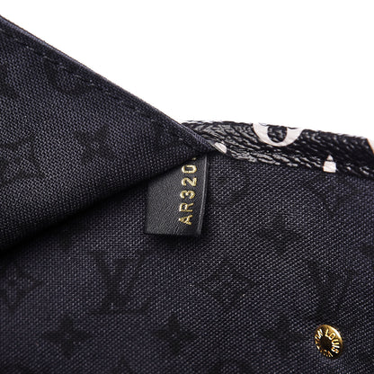 Louis Vuitton Monogram Giant Crafty Neverfull MM Creme Rouge Black 6 of 9