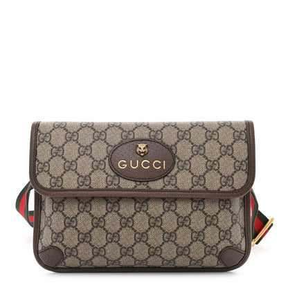 Gucci GG Supreme Monogram Neo Vintage Web Belt Bag Brown 1 of 15