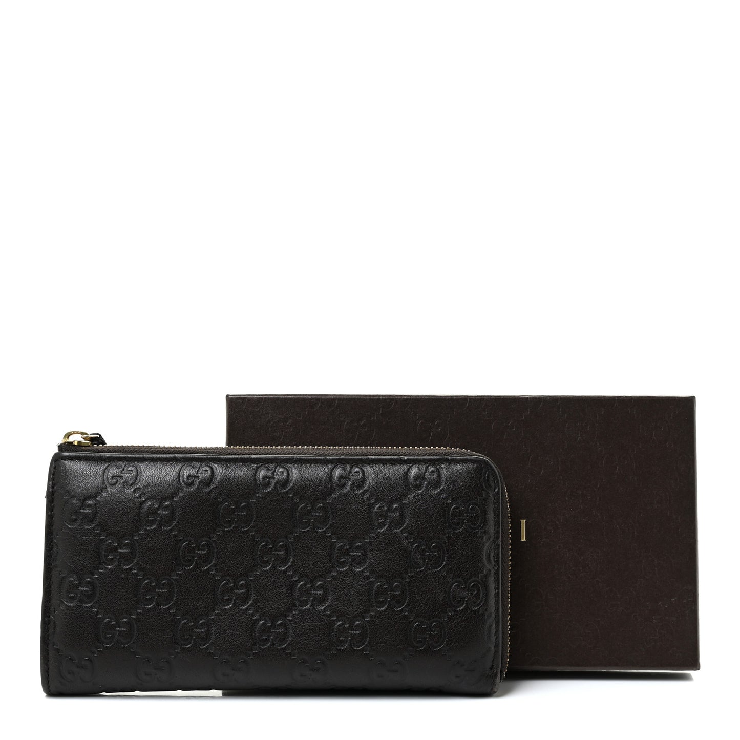 Guccissima Vitello Tender Donna Long Wallet Testa di Moro