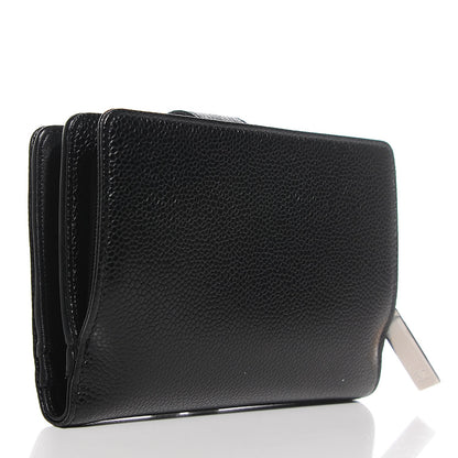 Chanel Caviar Timeless CC L-Zip Pocket Wallet Black 3 of 9