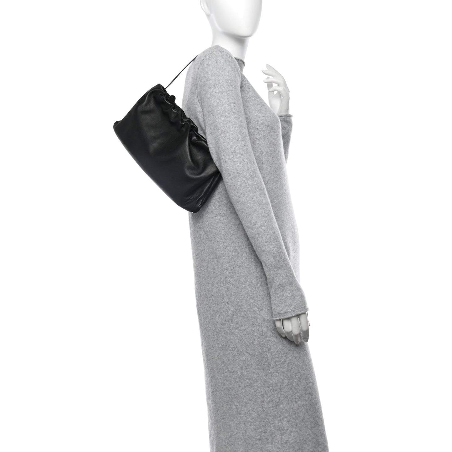 Goatskin XL Bourse Bag Black