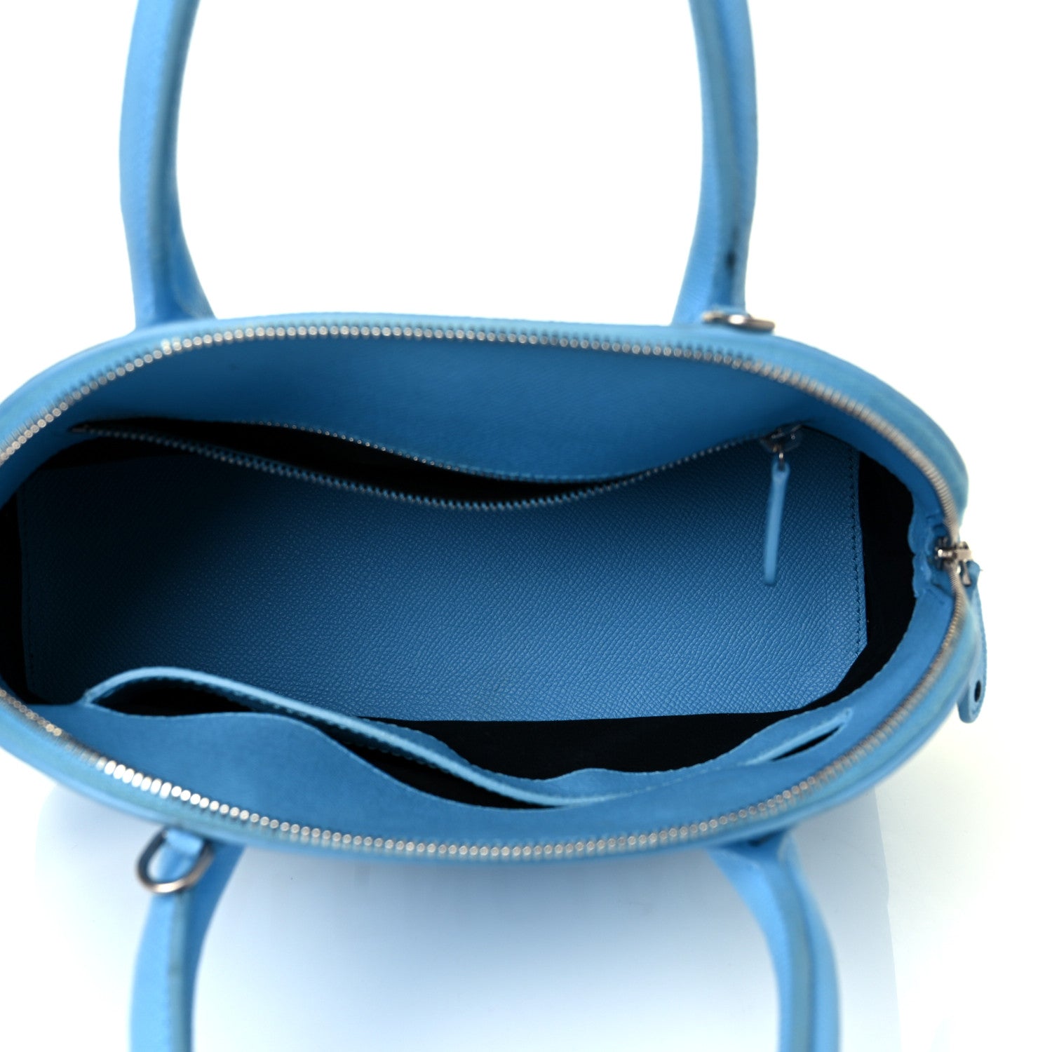 Balenciaga Grained Calfskin S Ville Top Handle Bag Blue 9 of 21