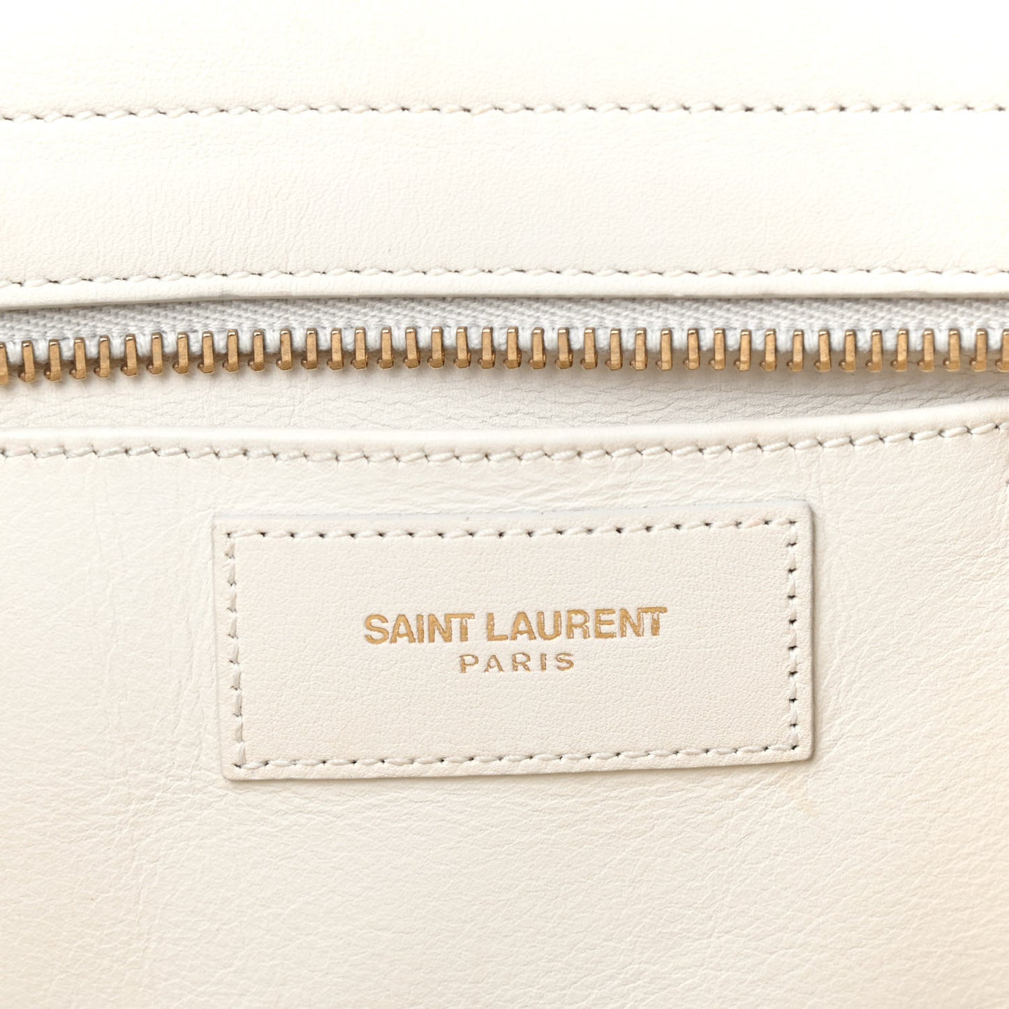 Calfskin Small Classic Y Cabas White