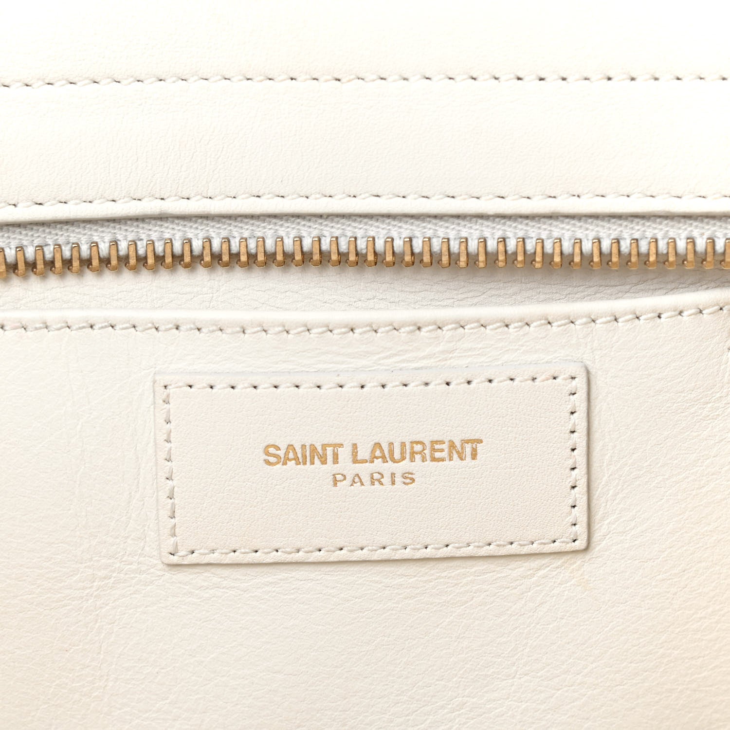 Saint Laurent Calfskin Small Classic Y Cabas White 11 of 16