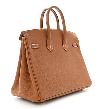 Hermes Togo Birkin 25 Gold 2 of 11