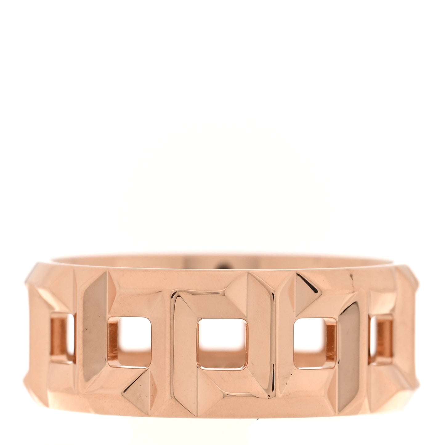 18K Rose Gold T True Wide Ring 57 8