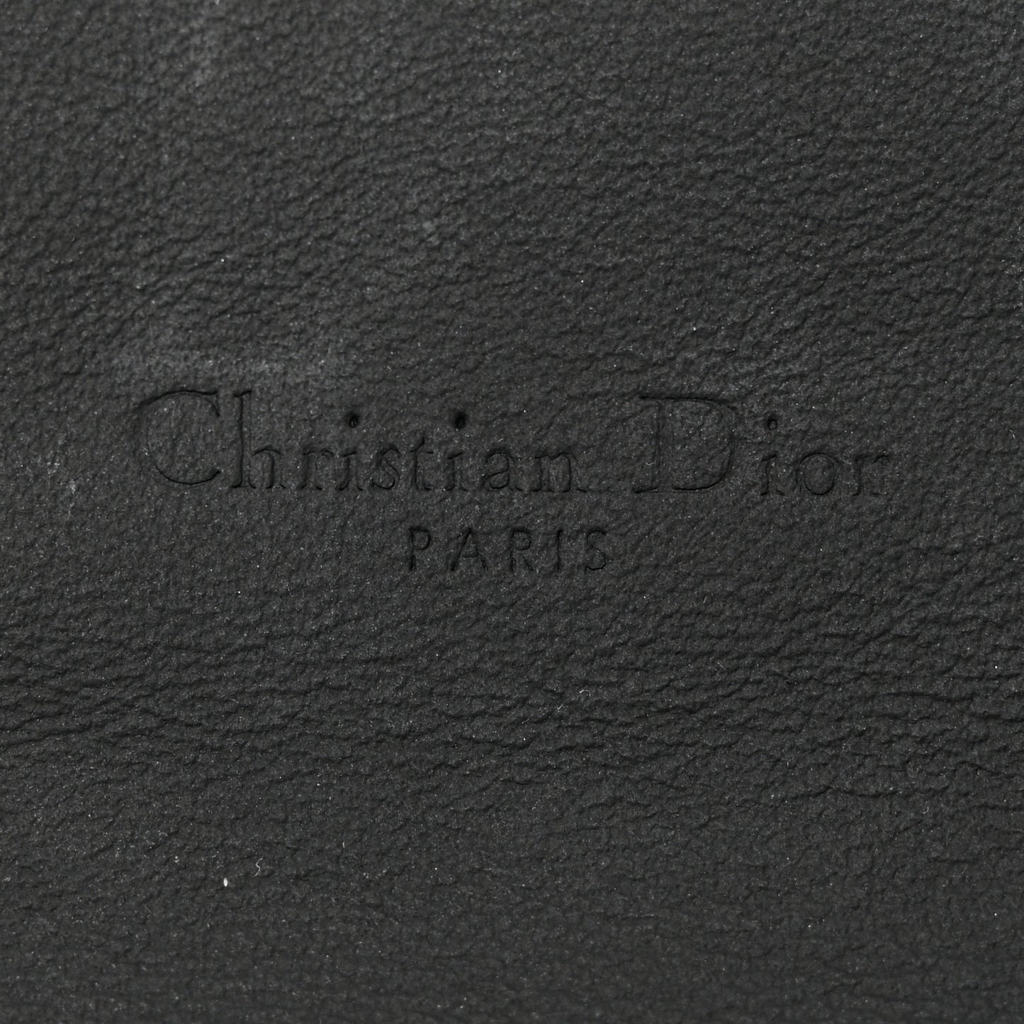 Ultra Matte Calfskin Saddle Chain Wallet Pouch Black