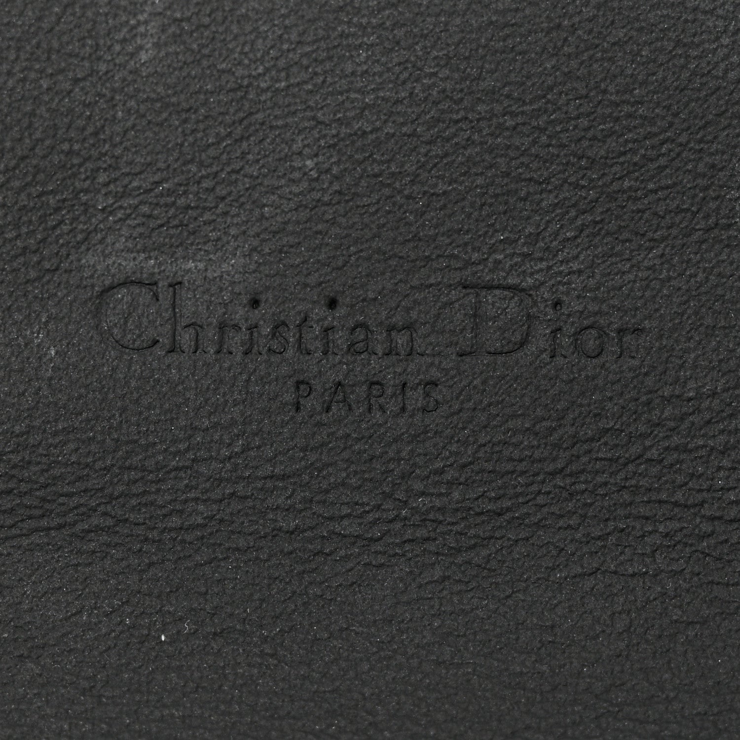Christian Dior Ultra Matte Calfskin Saddle Chain Wallet Pouch Black 9 of 12