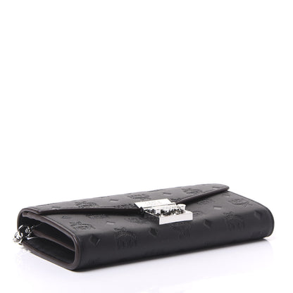 MCM Calfskin Ottomar Large Patricia Wallet On Chain Black 3 of 10