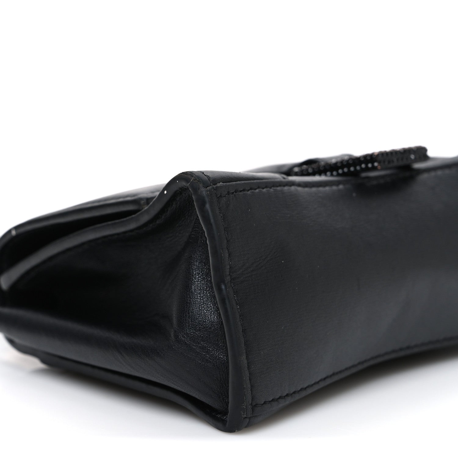 Balenciaga Shiny Box Calfskin Strass Hourglass Top Handle Bag XS Black 9 of 13