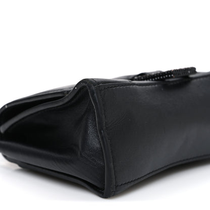 Balenciaga Shiny Box Calfskin Strass Hourglass Top Handle Bag XS Black 9 of 13
