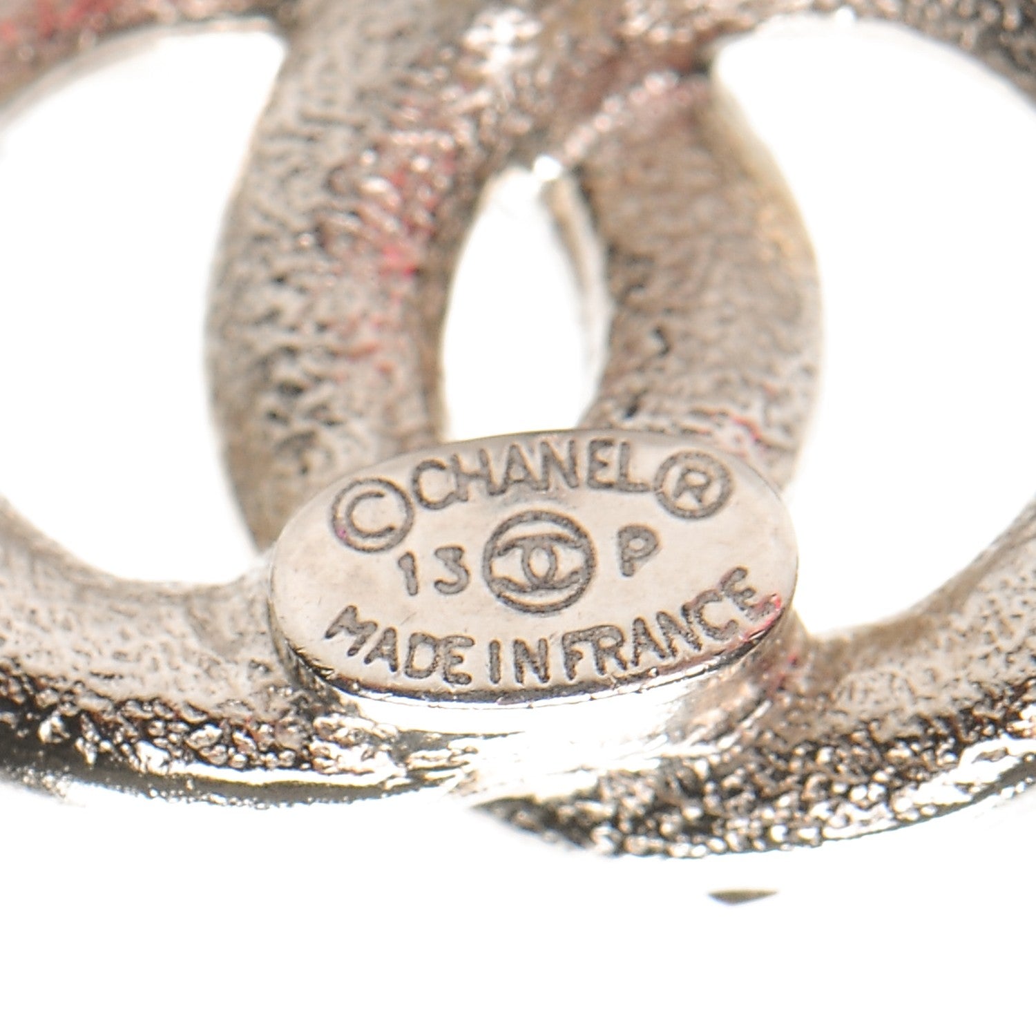 Chanel Crystal CC Earrings Silver 5 of 5