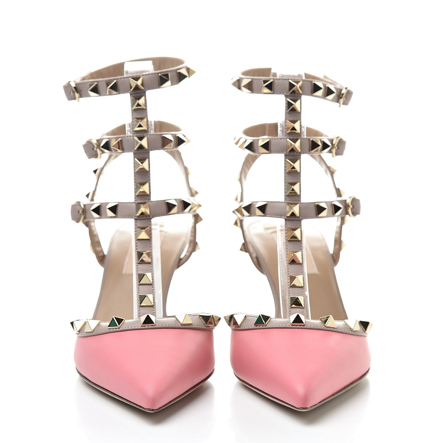 Valentino Garavani Nappa Rockstud Ankle Strap 65mm Pumps 36.5 Paradise Rose Poudre 2 of 9