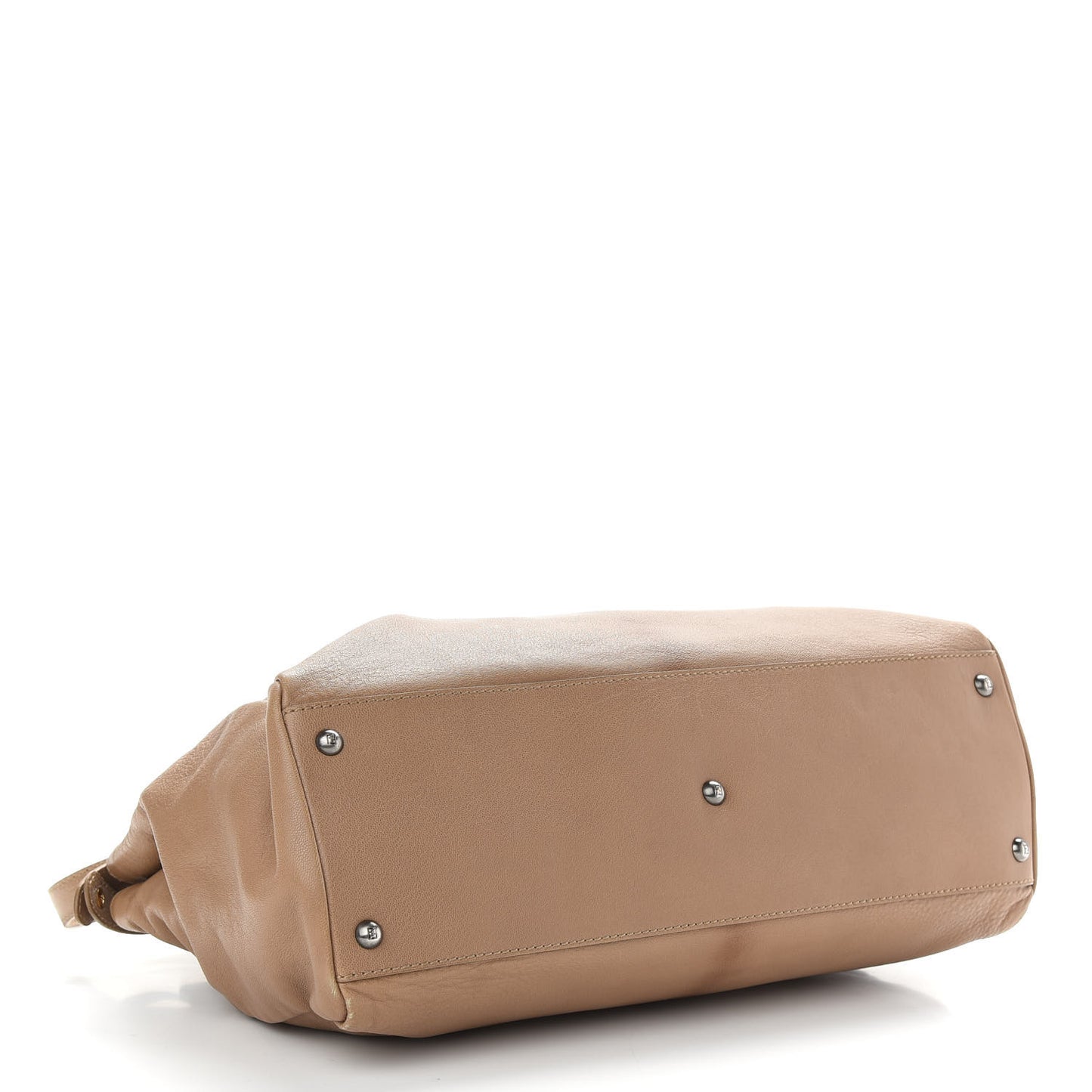 Goatskin Watersnake Large Peekaboo Iconic Satchel Taupe Phard