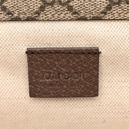 Gucci GG Supreme Monogram Web Small Neo Vintage Double Flap Messenger Bag Beige New Acero 6 of 10