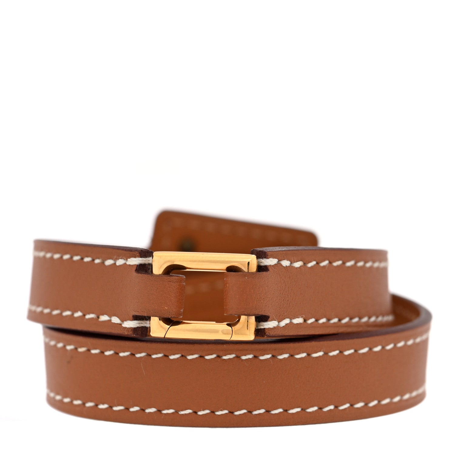 Hermes Swift O'Kelly Double Tour Bracelet T2 Gold 3 of 6