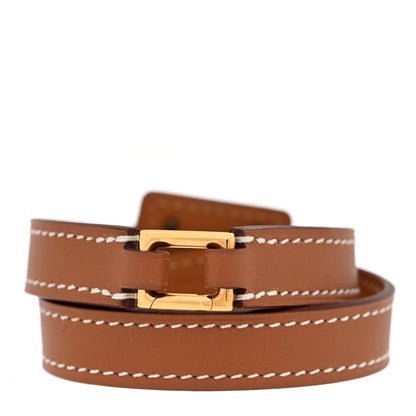 Hermes Swift O'Kelly Double Tour Bracelet T2 Gold 3 of 6