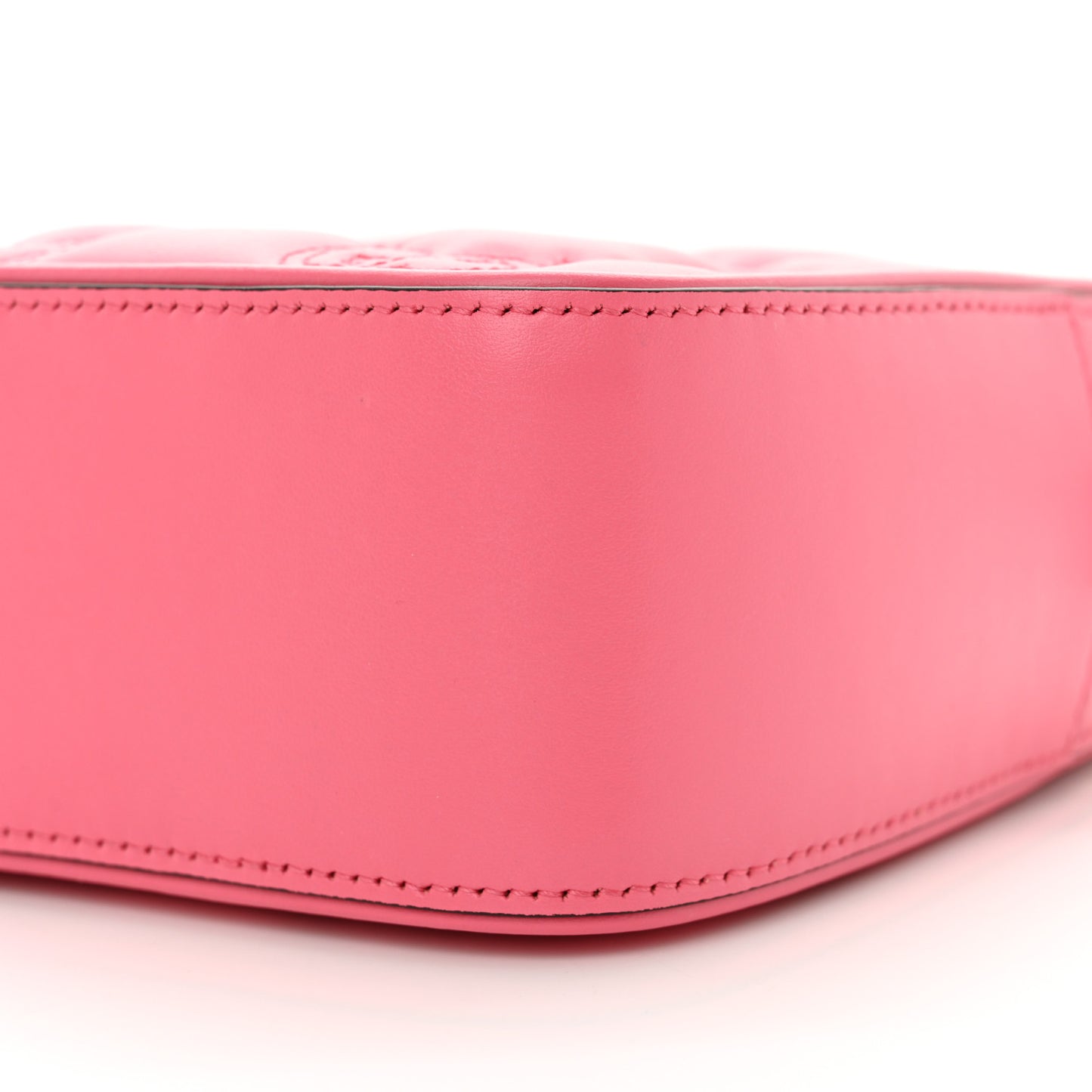 Calfskin GG Matelasse Small Shoulder Bag Rhodamine Pink Natural