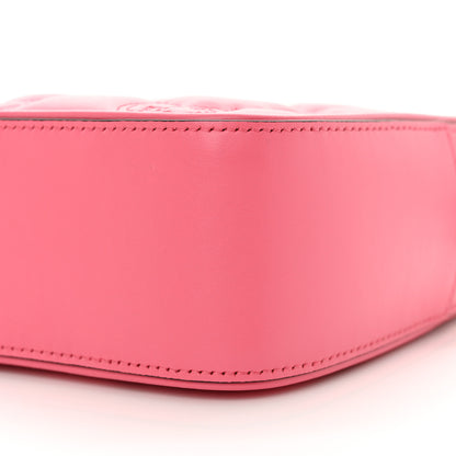 Gucci Calfskin GG Matelasse Small Shoulder Bag Rhodamine Pink Natural 10 of 13