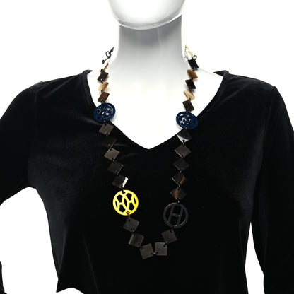 Hermes Buffalo Horn Lacquer Lena Necklace Multicolor 2 of 4