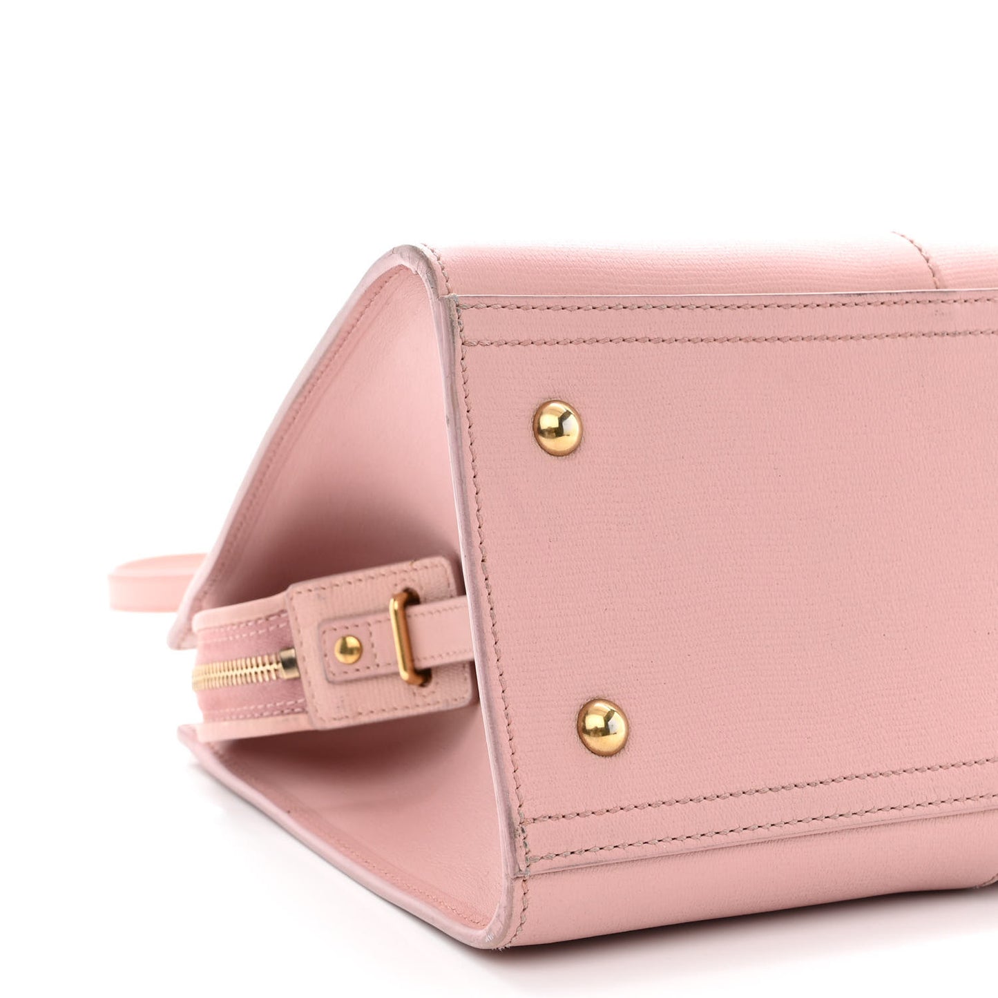 Textured Calfskin Small Cabas ChYc Light Pink