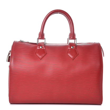 Louis Vuitton Epi Speedy 25 Castillan Red 1 of 6