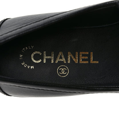 Chanel Lambskin Quilted CC Turnlock Loafers 35.5 Black 7 of 7