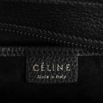 Celine Drummed Calfskin Nano Luggage Black 6 of 6