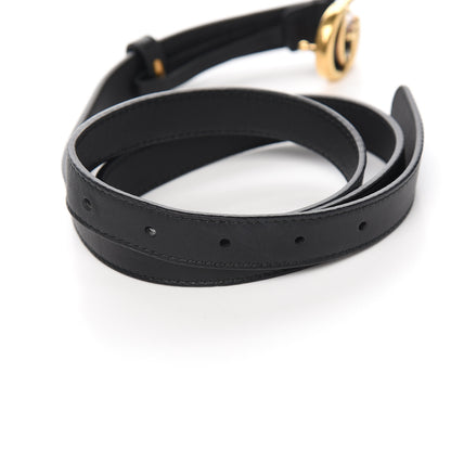 Gucci Calfskin Double G 20mm Belt 90 36 Black 3 of 5