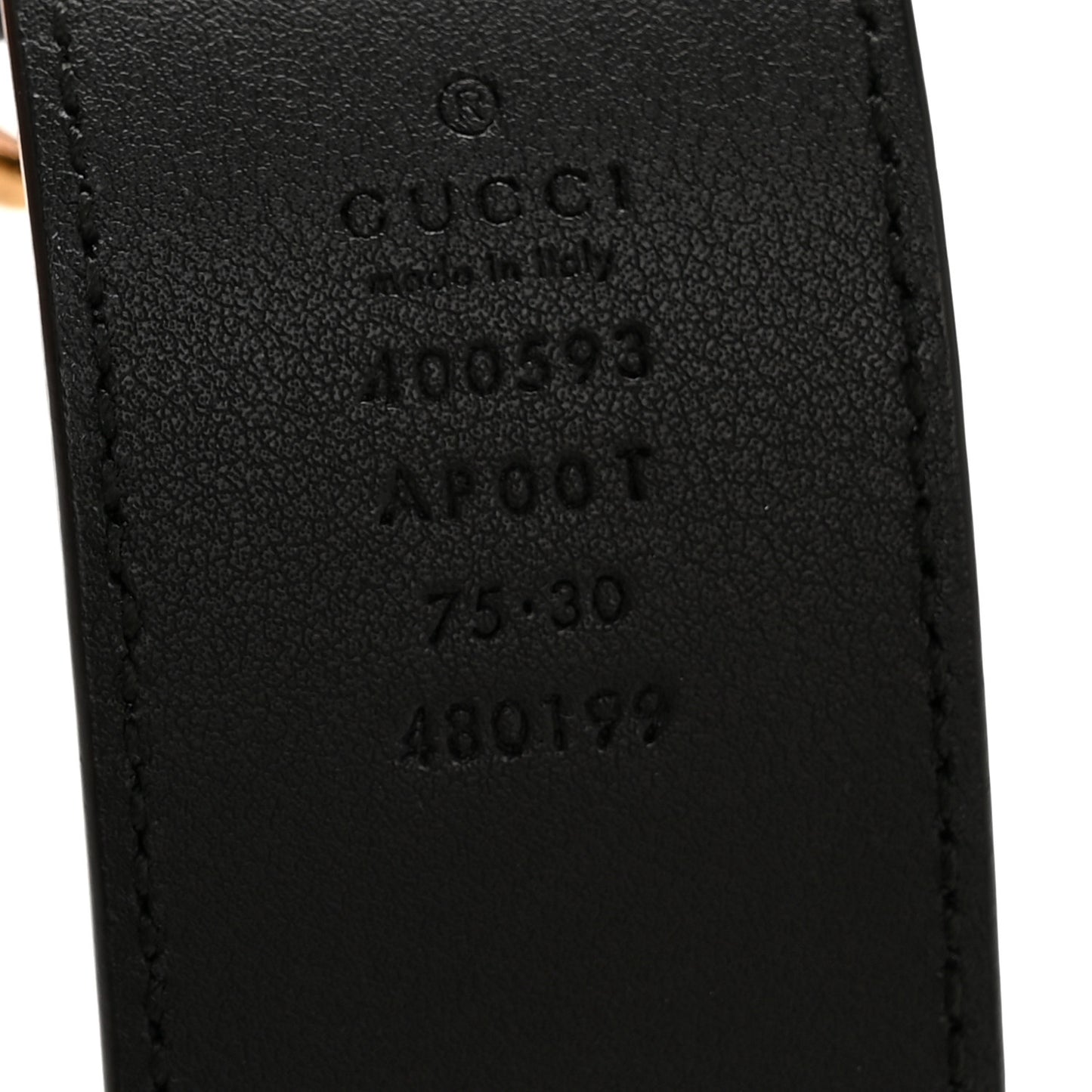 Calfskin Double G 40mm Belt 75 30 Black