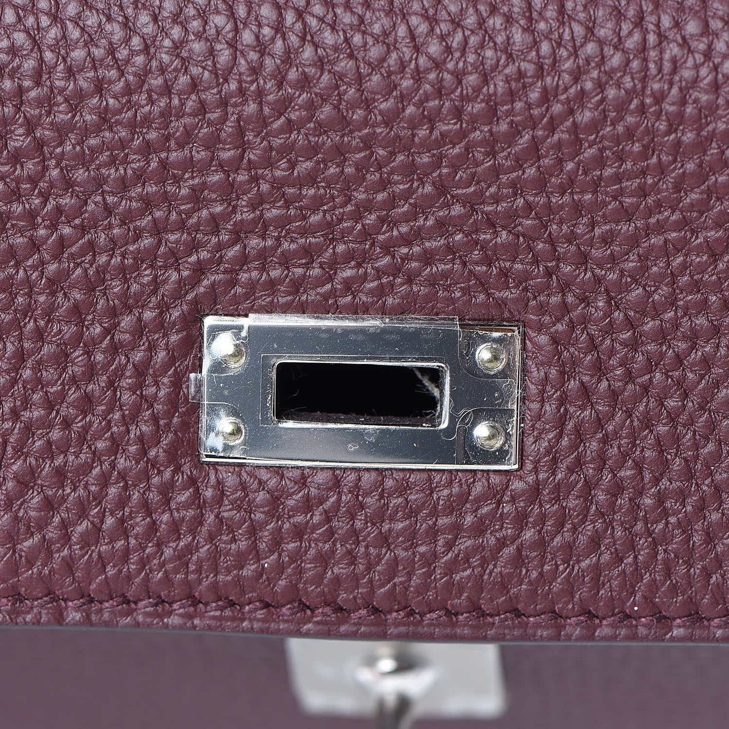 Hermes Togo Kelly Retourne 25 Bordeaux 23 of 37