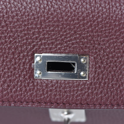 Hermes Togo Kelly Retourne 25 Bordeaux 23 of 37