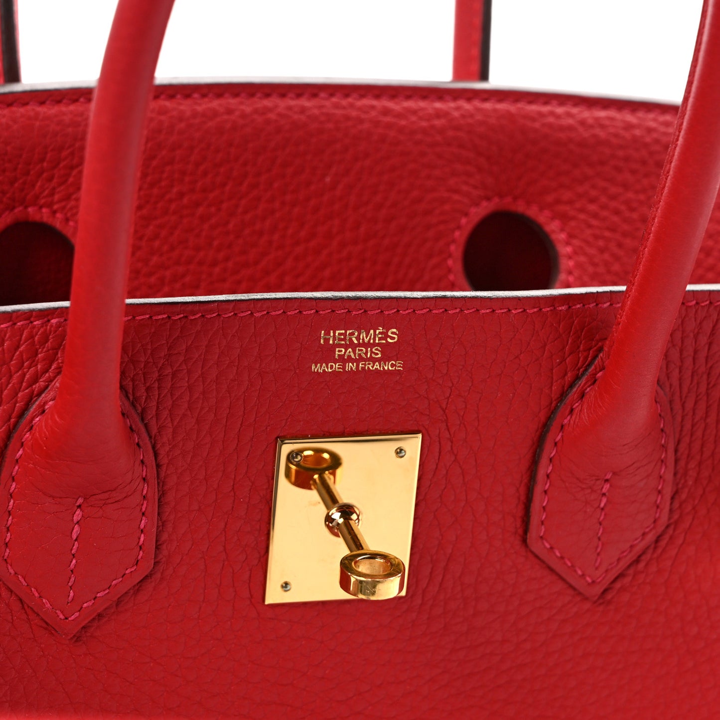 Togo Birkin 30 Rouge Casaque