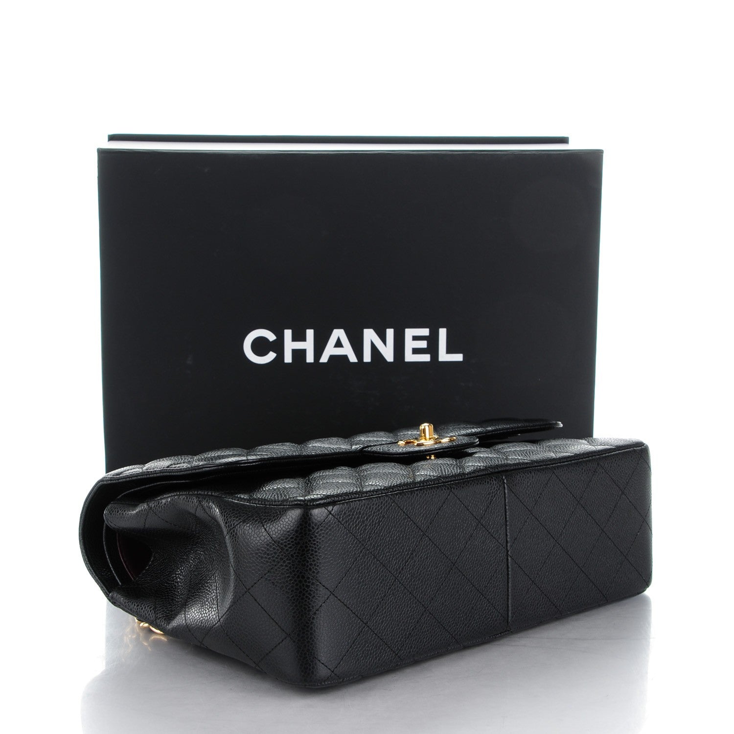Chanel Caviar Quilted Jumbo Double Flap Black 4 of 8