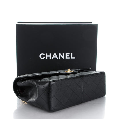 Chanel Caviar Quilted Jumbo Double Flap Black 4 of 8